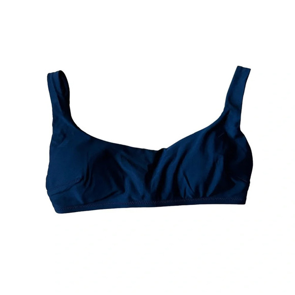 Aerie Tie Back Black Scoop Bikini Top - Picture 2 of 4